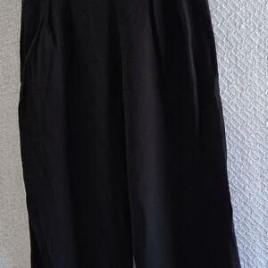 Paper Crane Medium Black Wide-Leg Pants